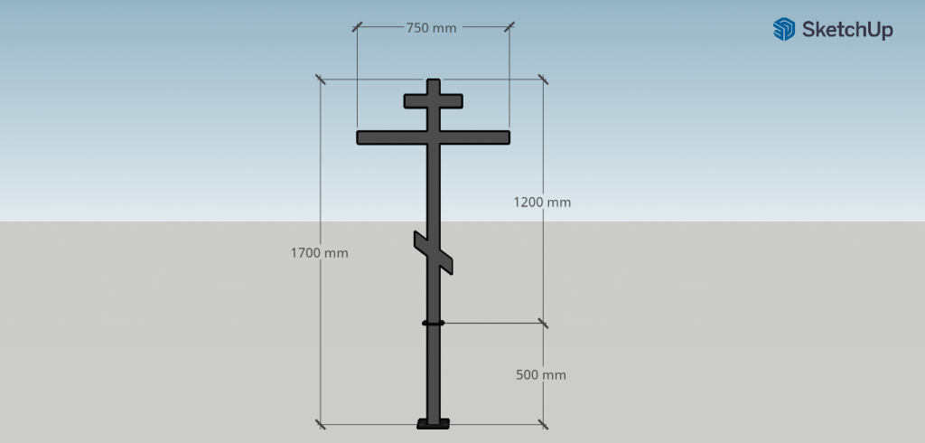 Размеры креста